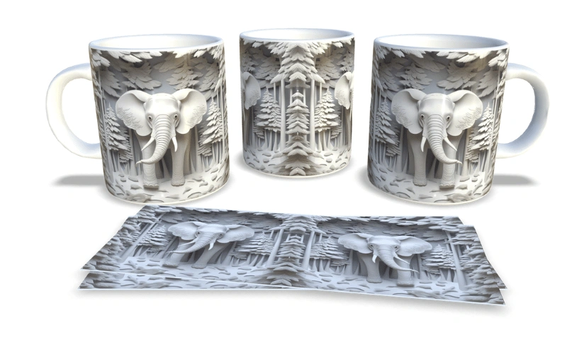 ARTE GRÁTIS 3D - SUBLIMAÇÃO DE CANECAS