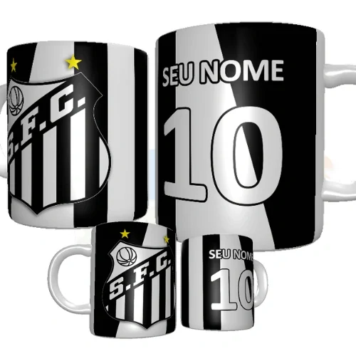 ARTE GRÁTIS CANECA SANTOS FUTEBOL CLUB