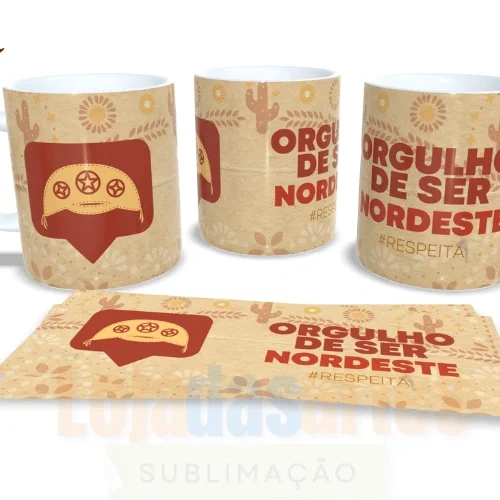 ARTE GRÁTIS CANECA CULTURA NORDESTINA